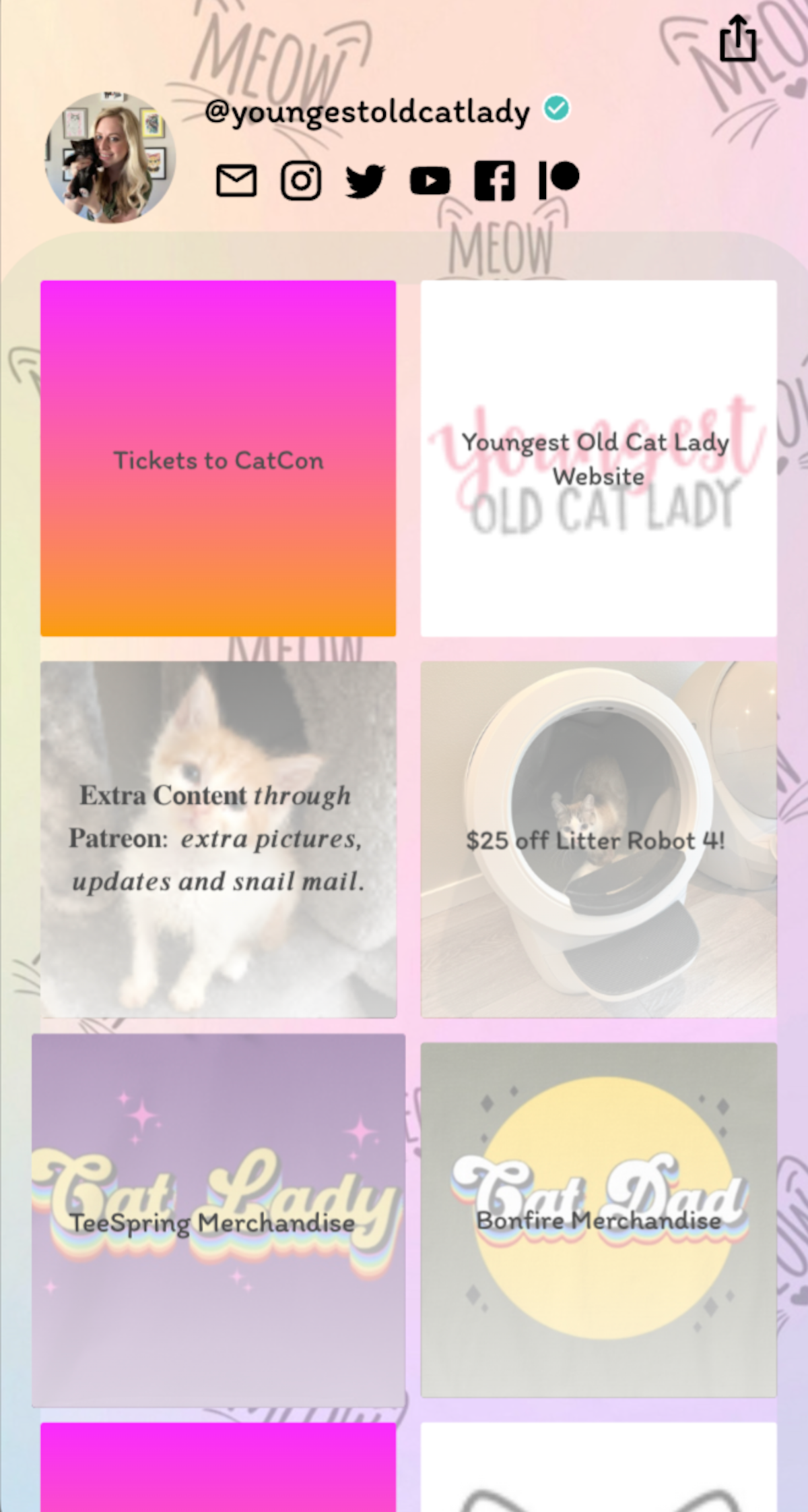 Click on profile page