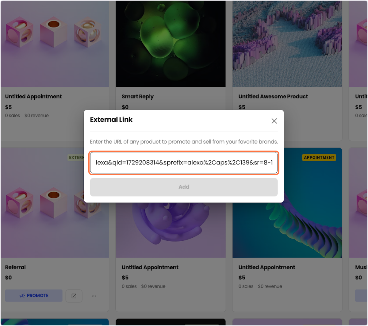 Input any external link