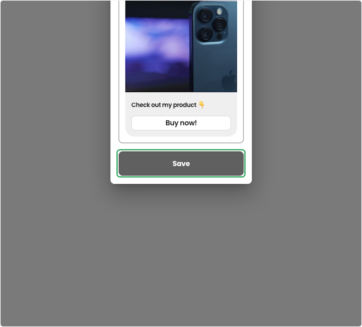 Click on Save - Your Smart Reply is live!