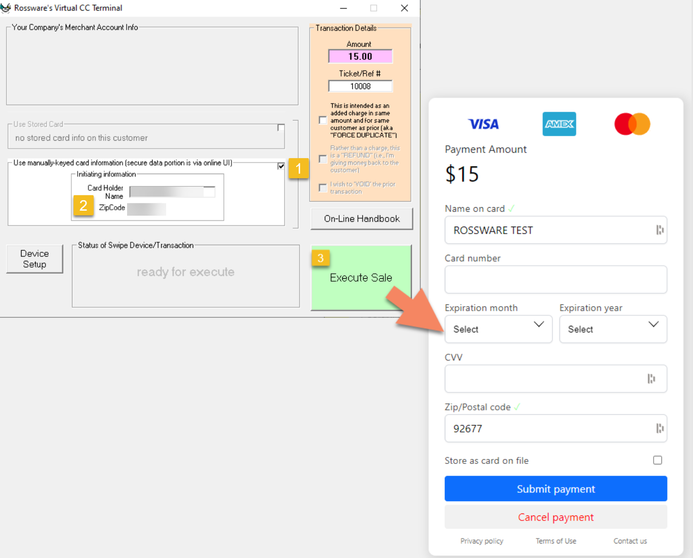 RosswarePay Payment Portal