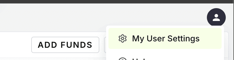 How to manage your user settings