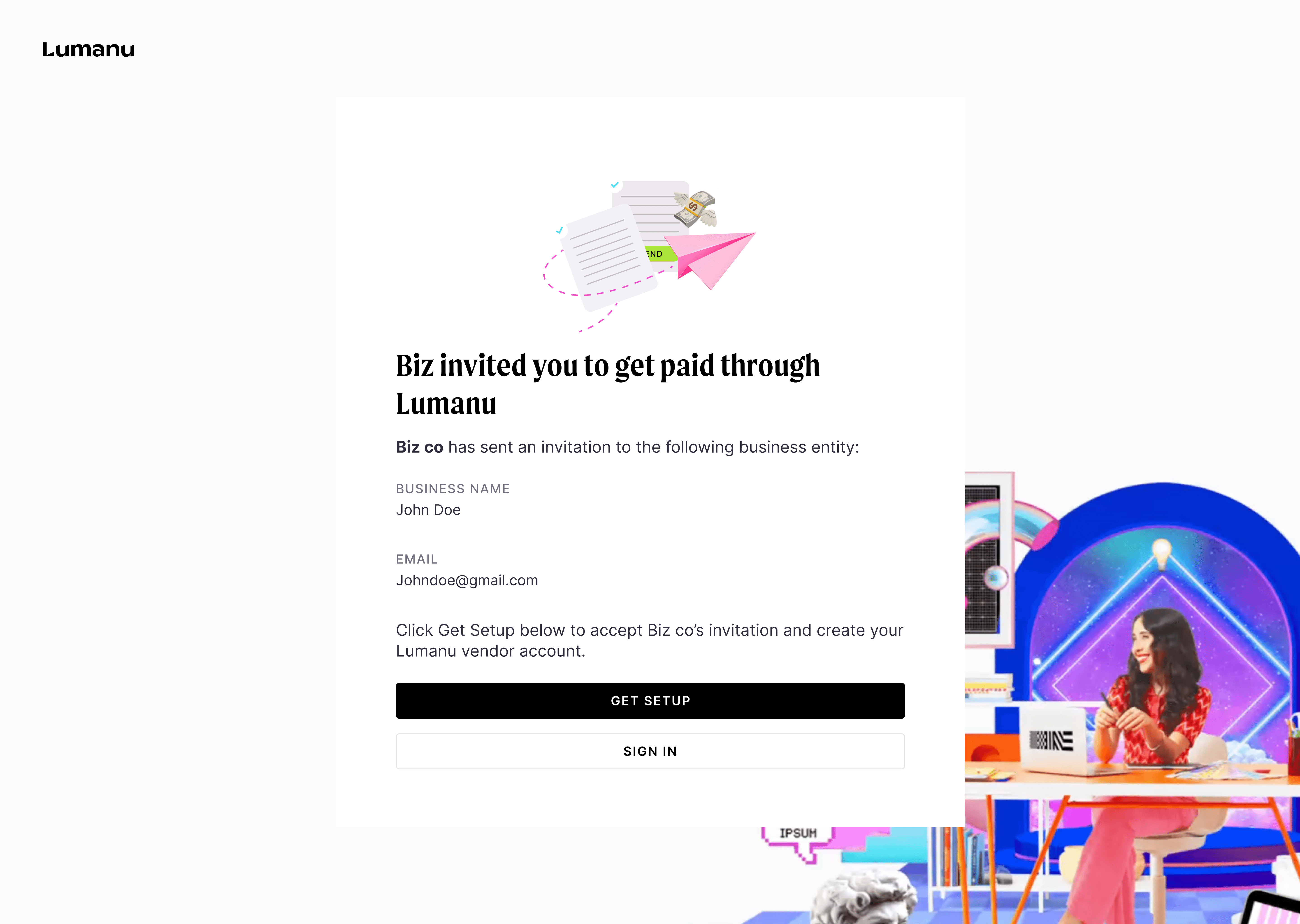 Onboarding process for U.S. based vendors