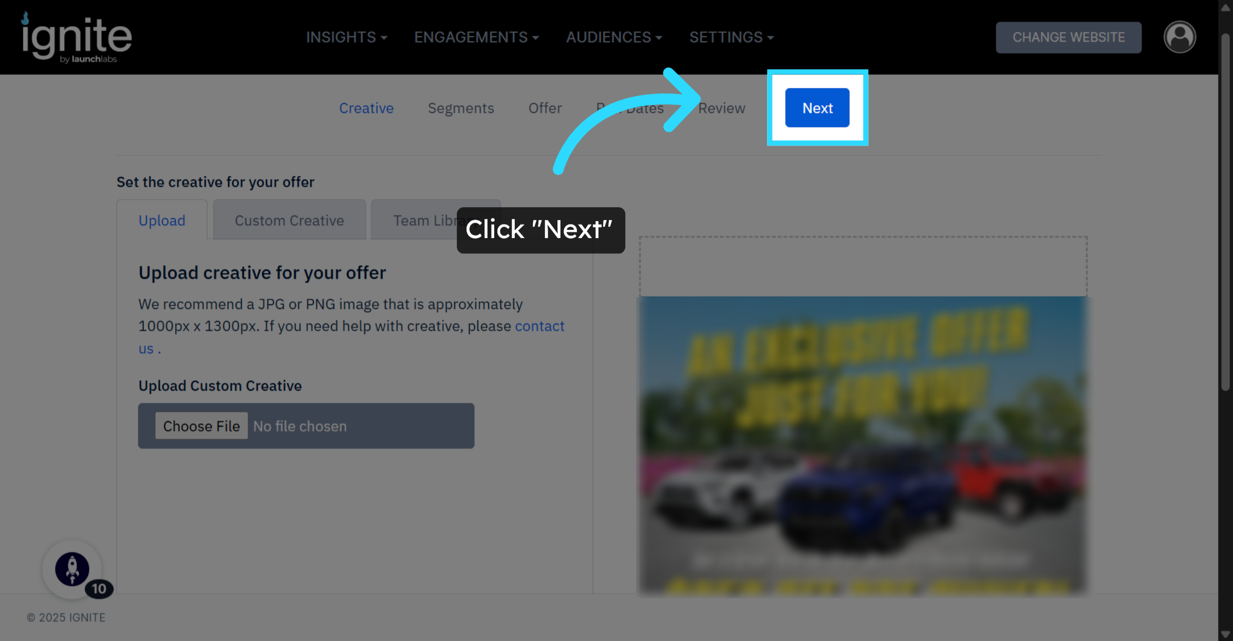 Proceed to Next Step