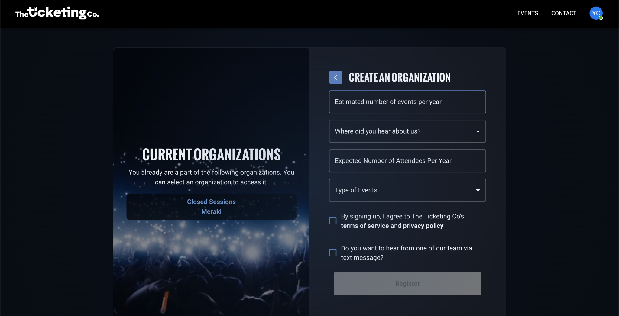 Create an Organization step 2