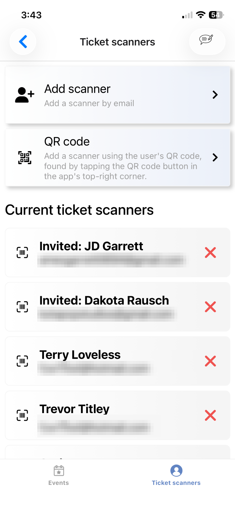 Ticket Scanners
