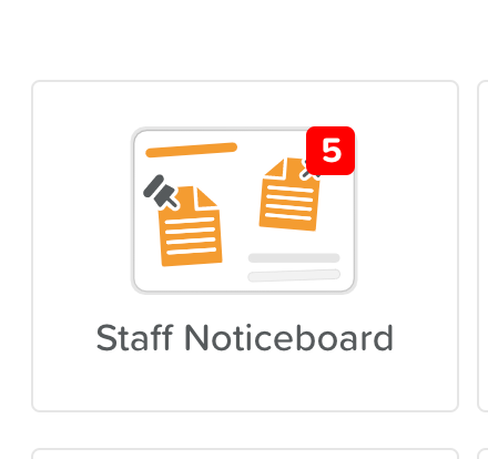 Staff Noticeboard Notifications