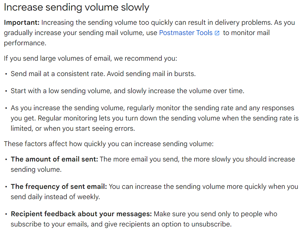 Email Sending Limits